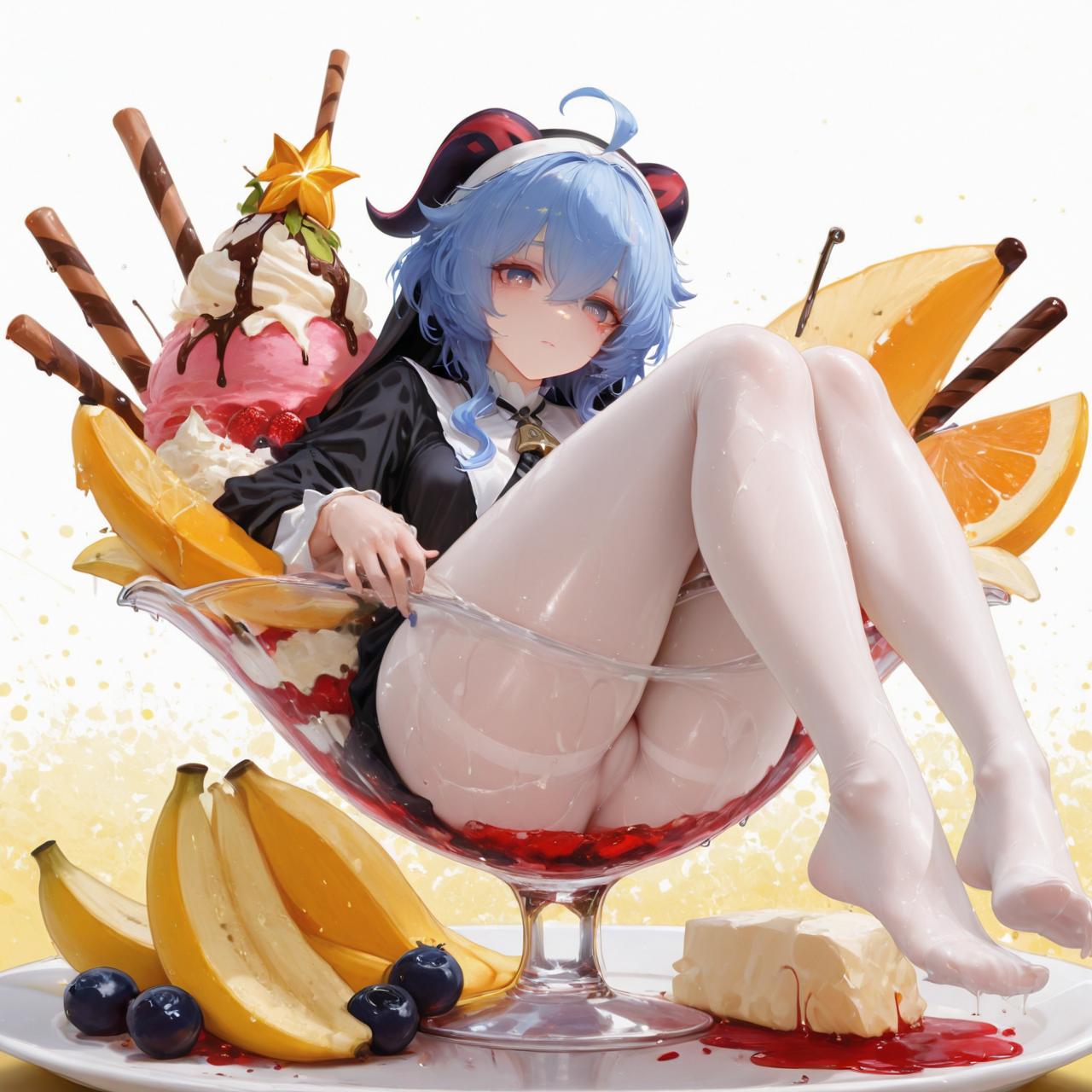 锐子_炎炎夏日，要来一份椰羊特调吗～_131466954_p0