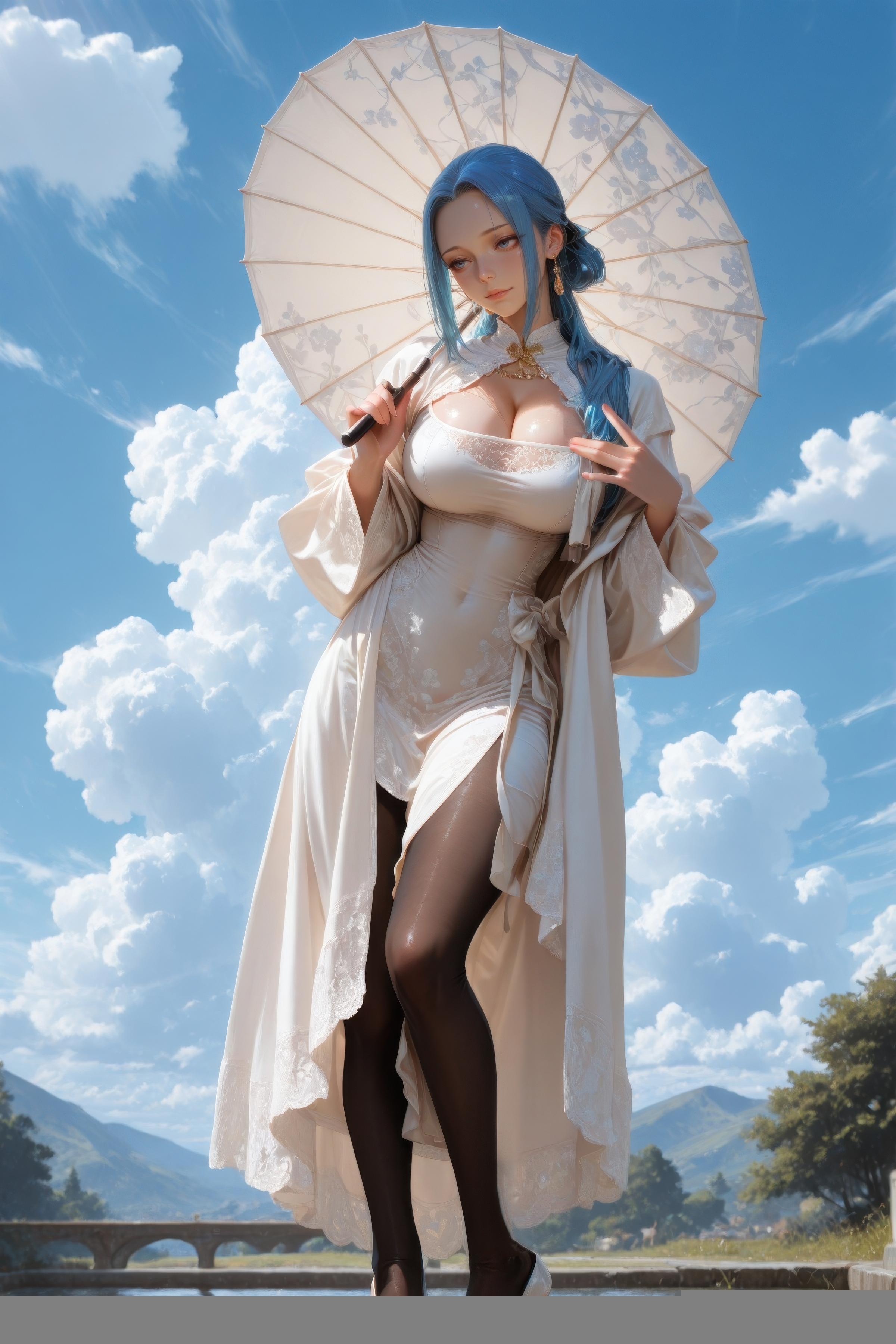 黑榴火_海贼王微微白旗袍12张_132543827_p5