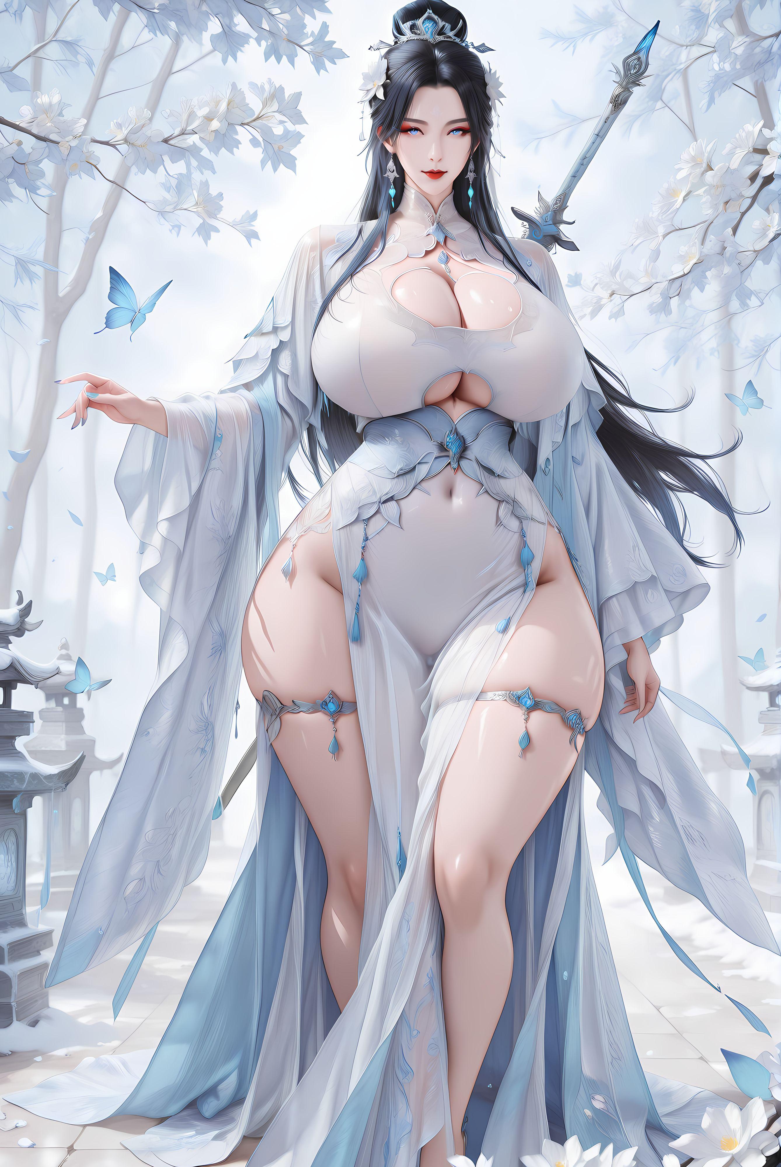 陌上桑_陆雪琪 丨 青云峰上玉生烟， 剑冷心清月未眠。_132851932_p8