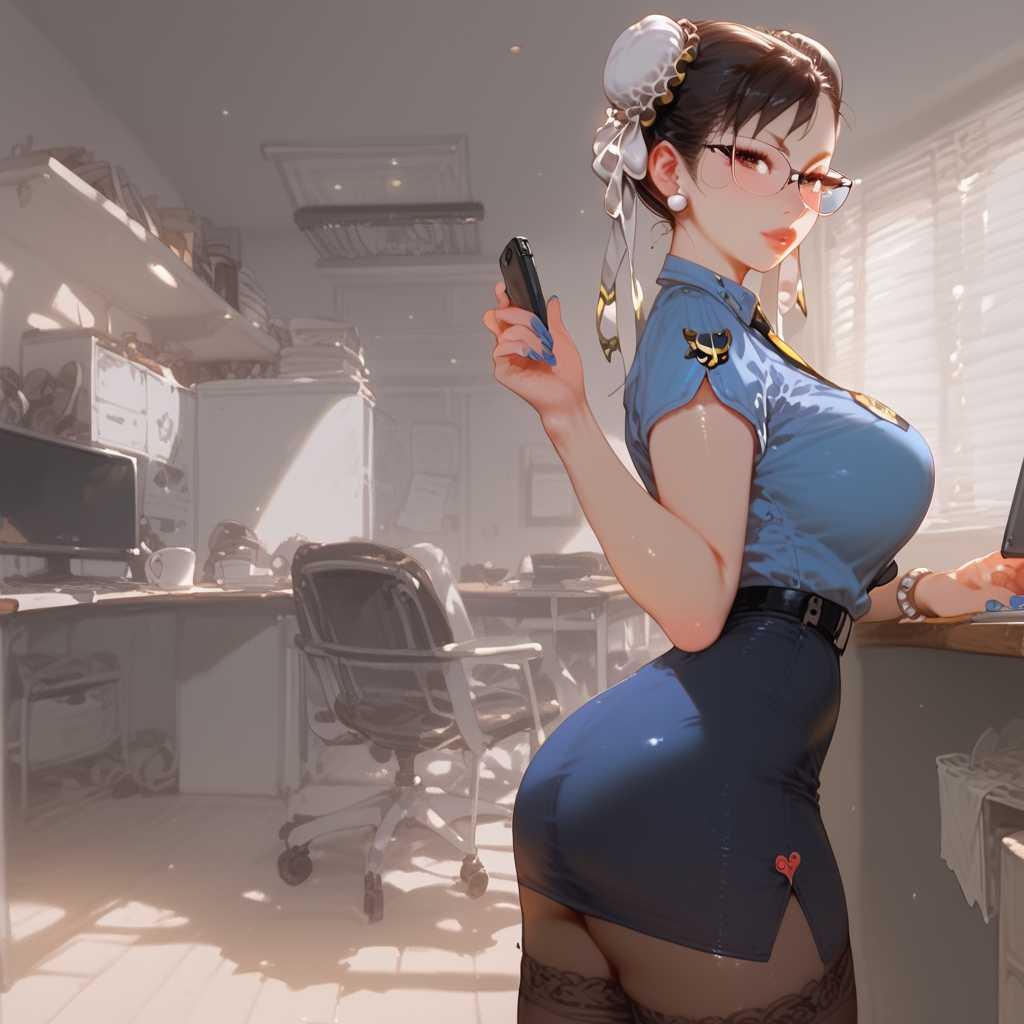 miaobie_Chunli's Day 2-Office／春麗の日常-オフィス_131873051_p7