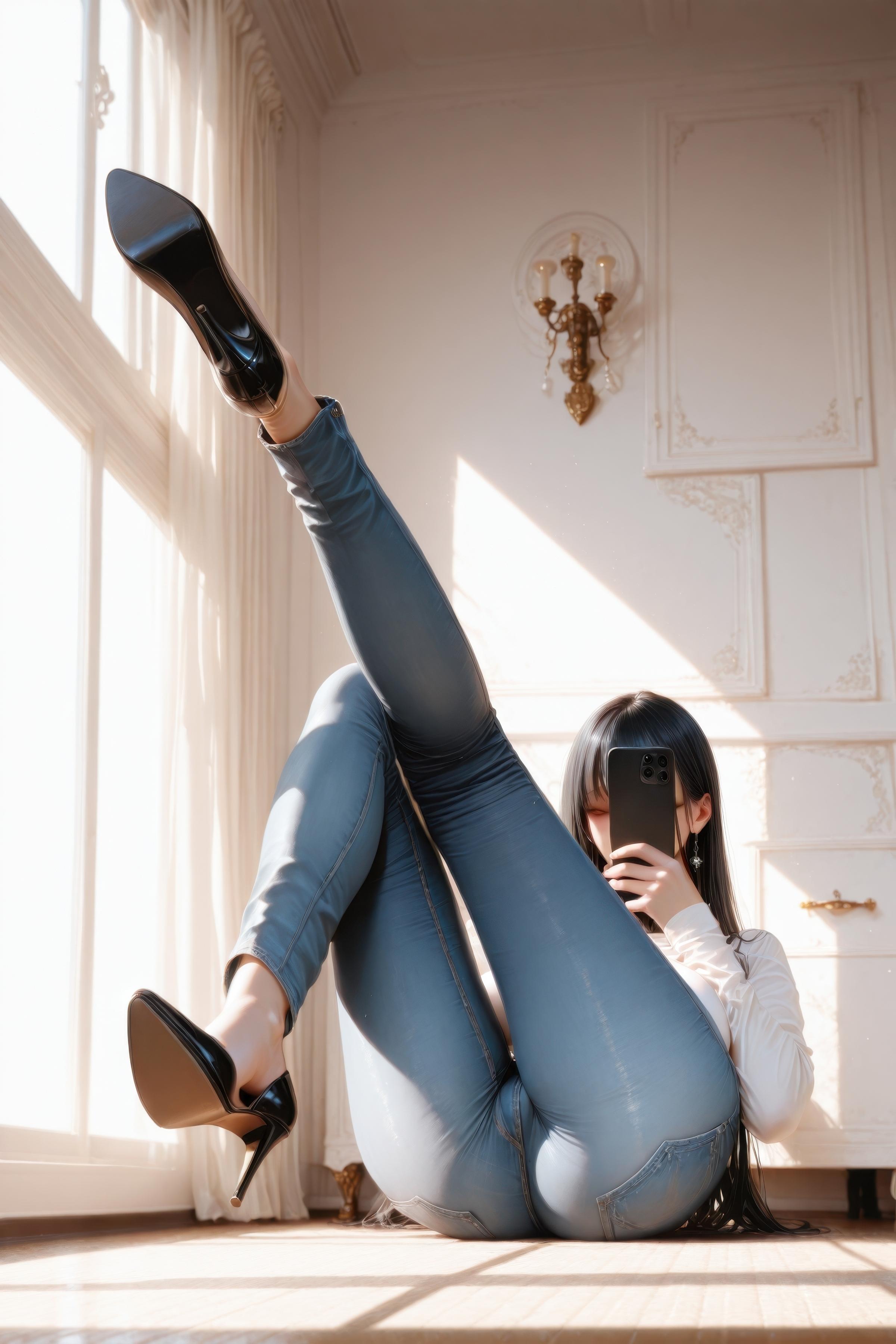 黑榴火_牛仔裤+高跟鞋+美脚28张_132910316_p6