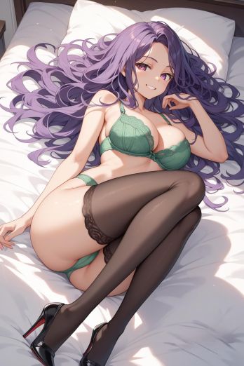 AIバブみ_黒パンスト美脚美女のAIイラスト_126414290_p0