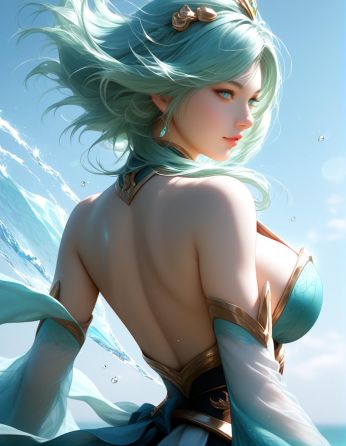 sHu_A girl with long green hair_121243952_p0