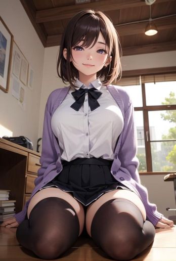 AIバブみ_可愛いふわふわお姉さんのAIイラスト_119148046_p0