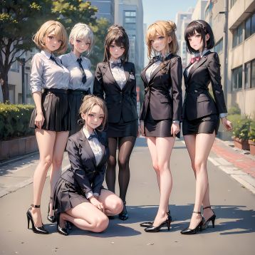 アスヘノキボウ_スーツ姿の彼女達_128228731_p0