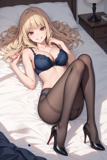 AIバブみ_黒パンスト美脚美女のAIイラスト_128995565_p2