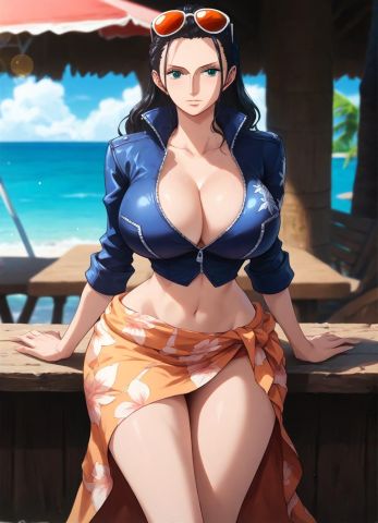 MILF-Master_Naked on the Beach - NICO ROBIN_129289659_p19