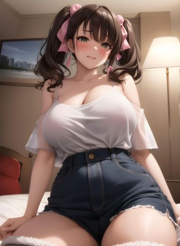 AI-Generator_【AI】茶髪碧眼少女／私服／ホテル_113074424_p15