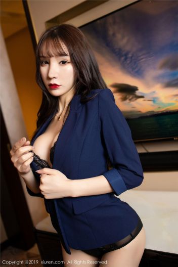 [XIUREN秀人网] 2019.09.15 NO.1680 胧韵味的黑丝内衣曼妙缠绕 周于希Sandy_p012