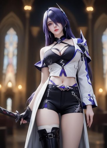 Sesame00 Ai_Acheron(HonkaiStarRail)_131095729_p1