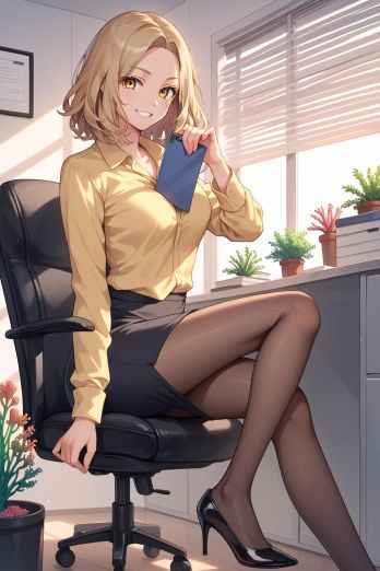 AIバブみ_黒パンスト美脚美女のAIイラスト_131485370_p2