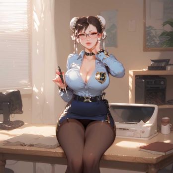 miaobie_Chunli's Day 2-Office／春麗の日常-オフィス_131873051_p4