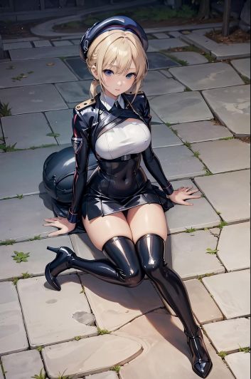 アスヘノキボウ_ラテックスの制服を着せ替えしてみました。_119816525_p1