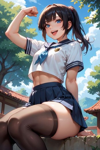 S級えーあいさん@写真集販中_AIロリ顔白ギャル貧乳女子高生パンチラ　エロ画像_132945214_p0