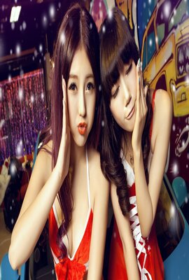 女孩向前冲